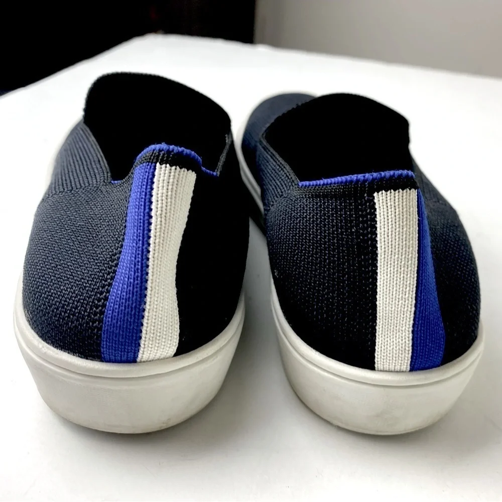 Rothy's The Original Slip On Knit Sneaker Black Washable Sustainable 6.5